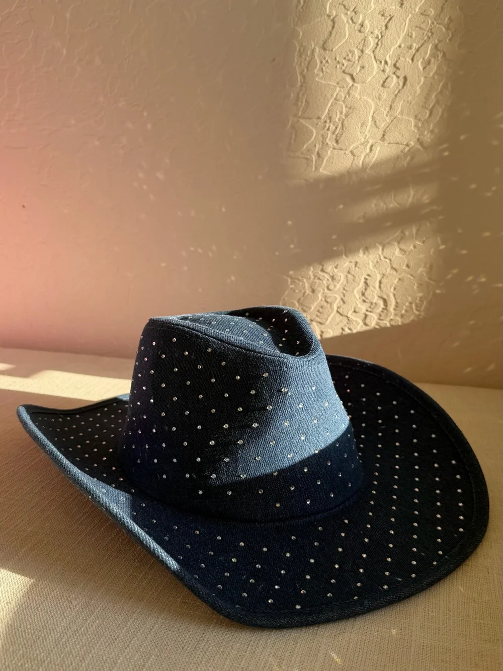 Embellished Navy Western Hat for Women